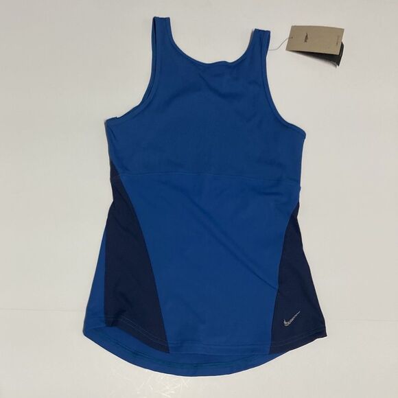 Nike Women's Small Dri-Fit Yoga Training Racerback Tank DR0374-407 Blue NEW NWT - Picture 8 of 12